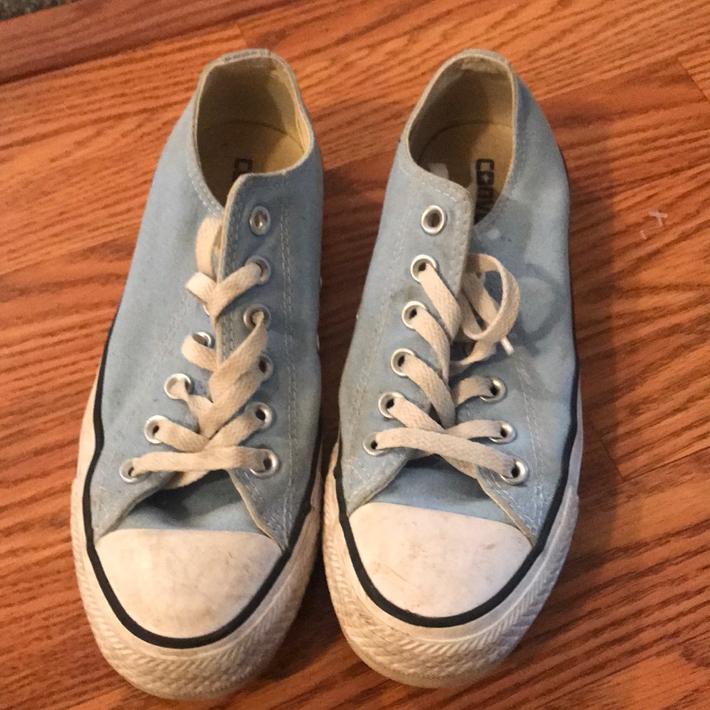 Dusty blue converse